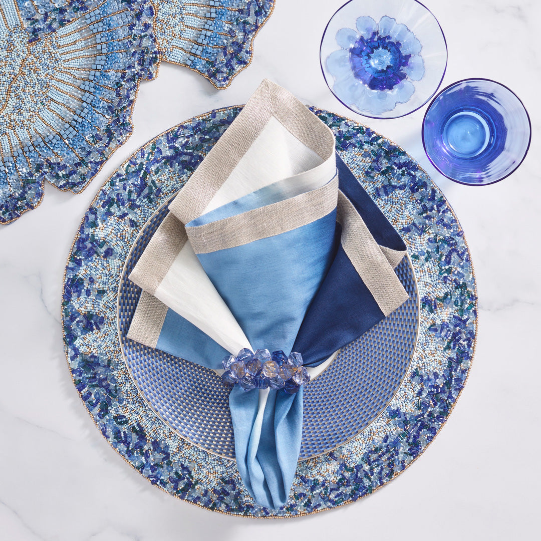 Lagoon Placemats Set of 4 - Waterproof & Non-Slip Table Mats for Dining, Kitchen, and Outdoor Use - Perfect for Home Decor and Entertaining
