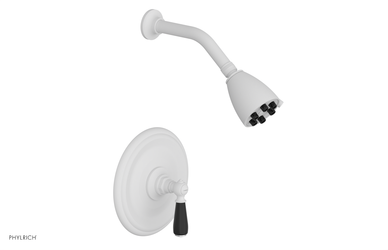 Jamestown Pressure Balance Shower Set with Lever Handle & Black Accents - Model 165 22 | Modern Bathroom Upgrade for Spa-Like Experience