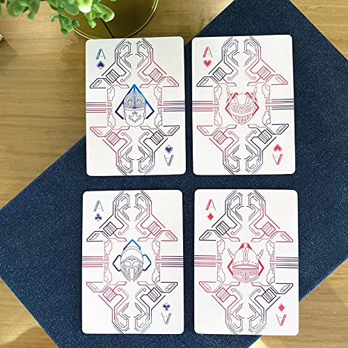 Premium White Knight Cardistry Playing Cards - Professional Poker Deck for Magic Tricks, Card Games & Collectibles - Ideal for Adults, Kids, Parties & Cardistry Performances