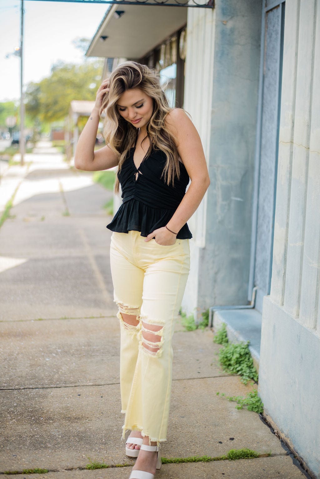 Black Strappy Sleeveless Top for Women - Sexy Summer Crop Top - Perfect for Beach, Party & Night Out