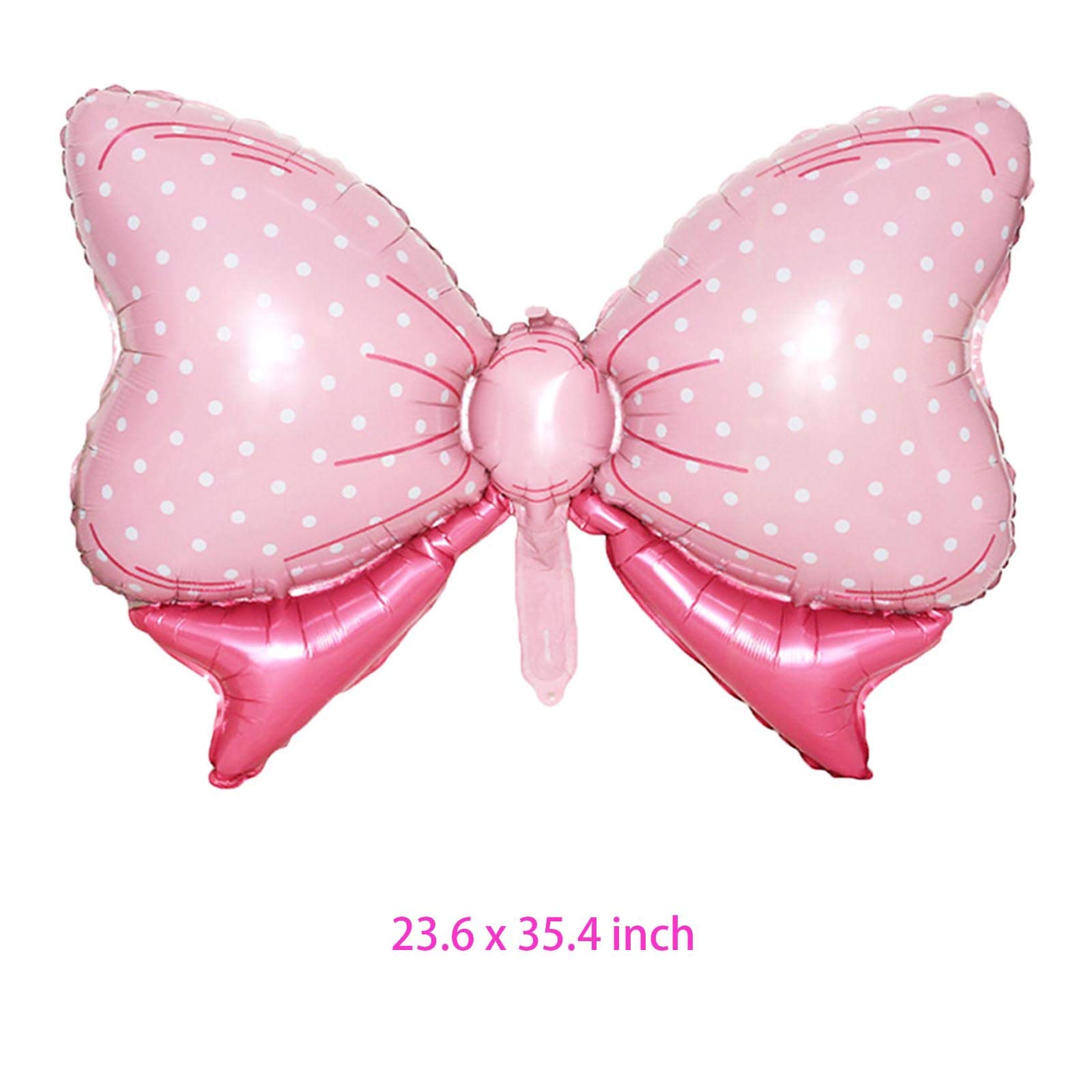 Wdecorm 4Pcs Gender Reveal Party Balloons Set - 2 Pink Bow & 2 Football Foil Balloons for Baby Shower, Birthday & Touchdown Celebrations | Perfect for Gender Reveal Parties, Baby Showers & Birthday Decorations