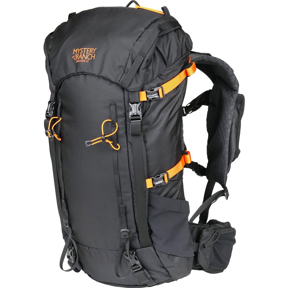 Mystery Ranch Bridger 35L Black Medium Backpack - Lightweight Daypack for Hiking, Camping & Outdoor Adventures | Perfect for Day Hikes, Travel & Daily Commute