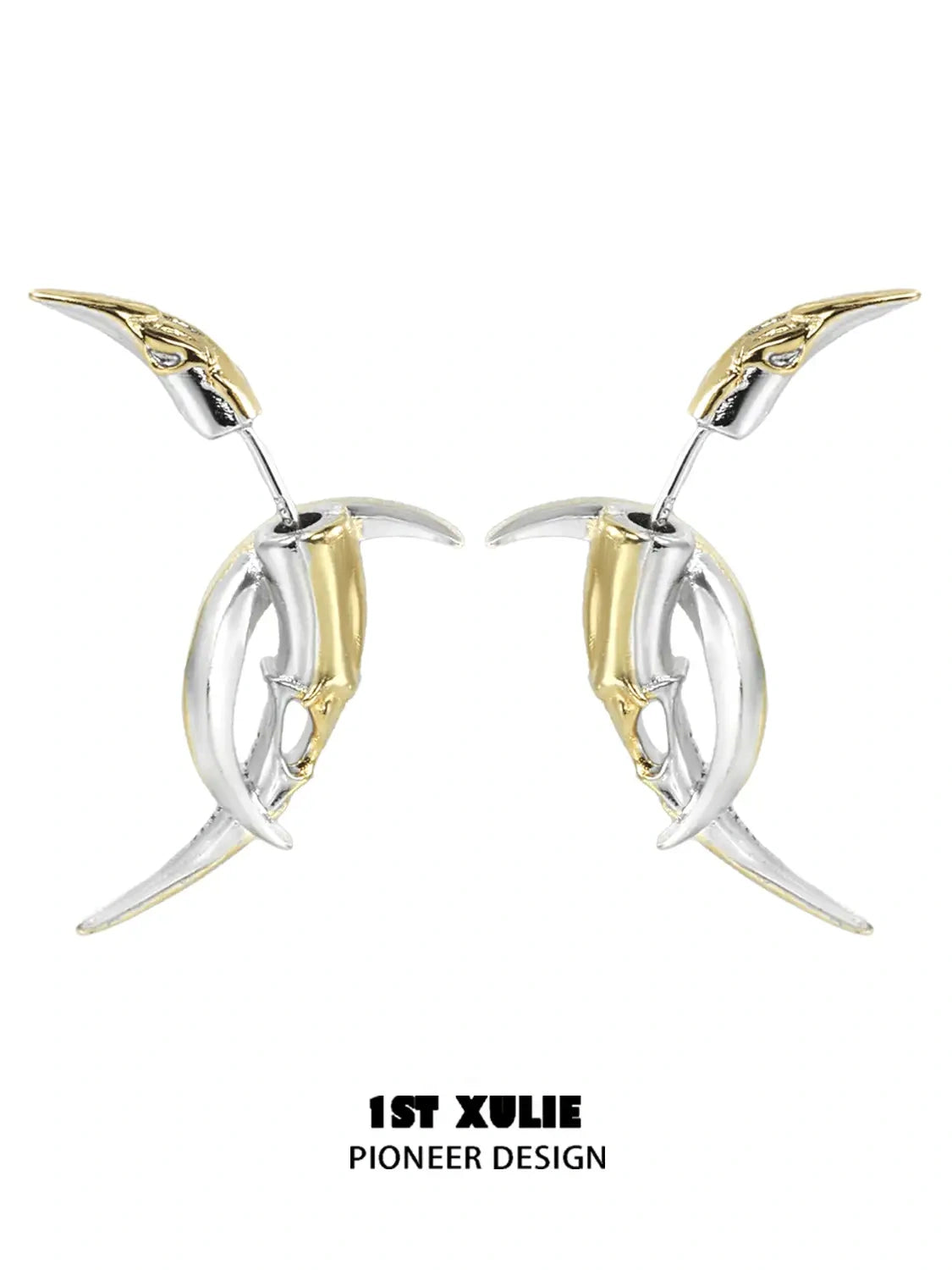 925 Sterling Silver Crescent Moon Barbed Earrings for Women - Hypoallergenic Dangle Earrings for Everyday Wear & Special Occasions