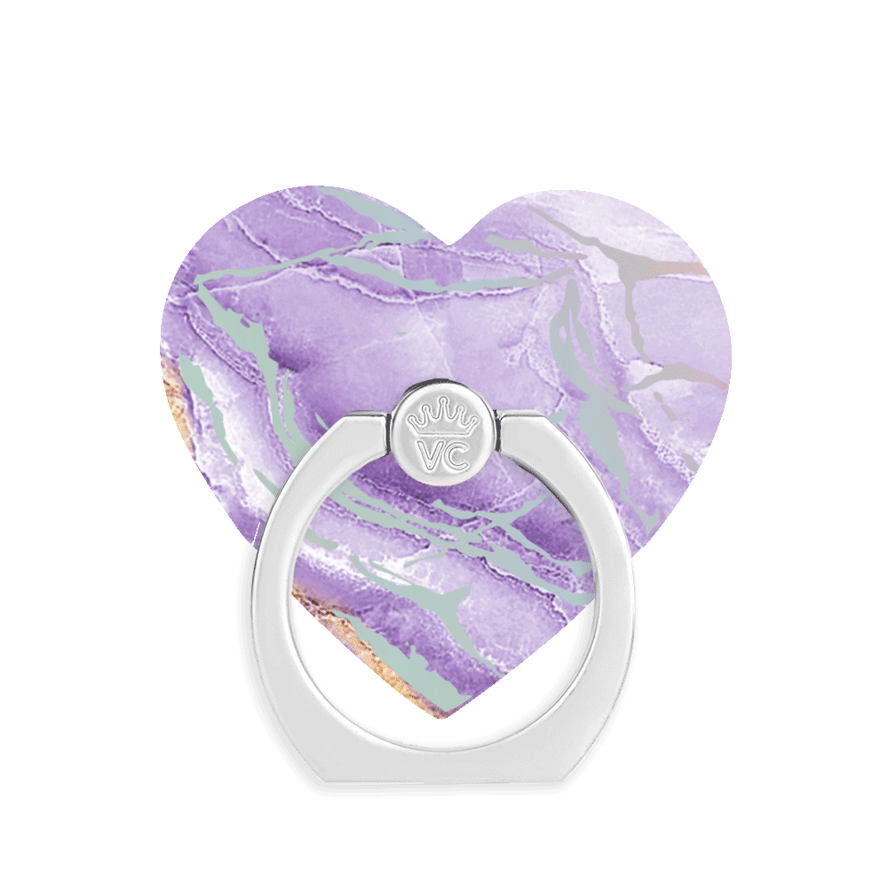 Purple Holo Moonstone Phone Ring Holder - Elegant & Durable Grip for Smartphones - Perfect for Selfies, Videos, and Secure One-Handed Use