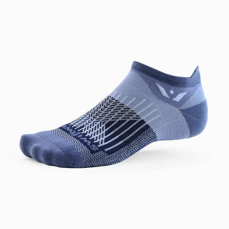 ASPIRE ZERO Running Socks for Men & Women - Breathable Cushioned Athletic Socks (Denim/Navy) - Perfect for Marathon, Jogging, Gym Workouts & Daily Wear