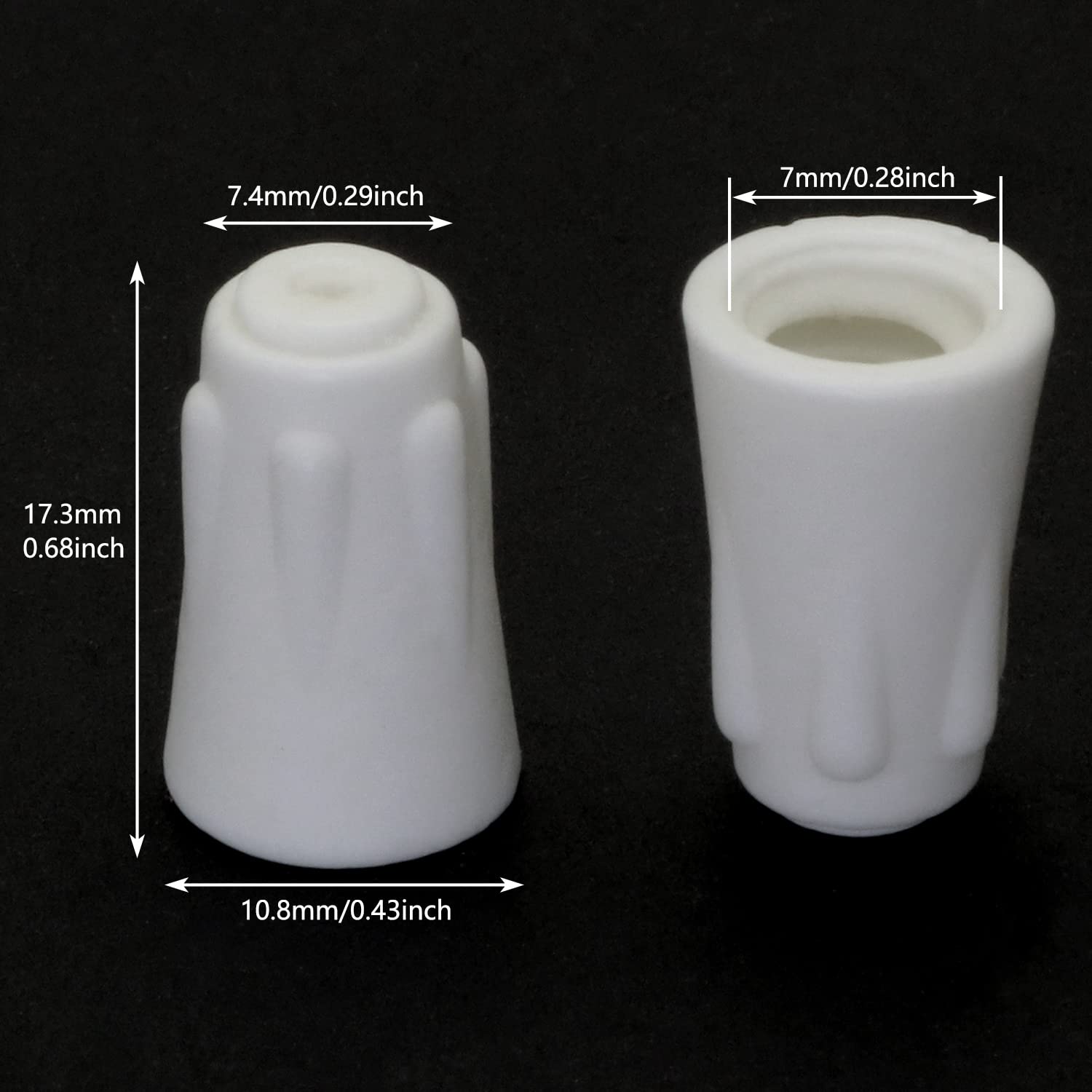 12pcs Medium Size 22-10 AWG High Heat Ceramic Twist Caps - White Easy-Twist Ceramic Wire Connectors for Electrical Wiring, DIY Projects, and Home Repairs - Perfect for High Temperature Applications in HVAC, Lighting, and Appliance Connections
