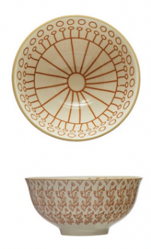 Handmade Abstract Stoneware Bowls Set - Unique Ceramic Serving & Decorative Bowls for Kitchen, Dining, and Home Decor