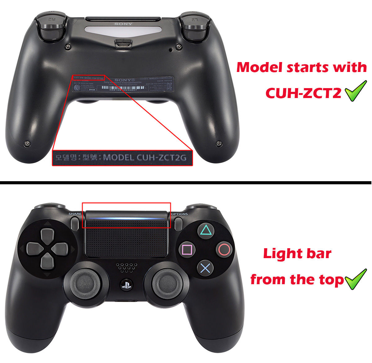 ExtremeRate Solid Red Thumbsticks & Buttons Replacement Kit for PS4 Pro/Slim Controller - Compatible with CUH-ZCT2, JDM-040/050/055 & SP4J0101 Models - Perfect for Gaming, Customization & Controller Repair
