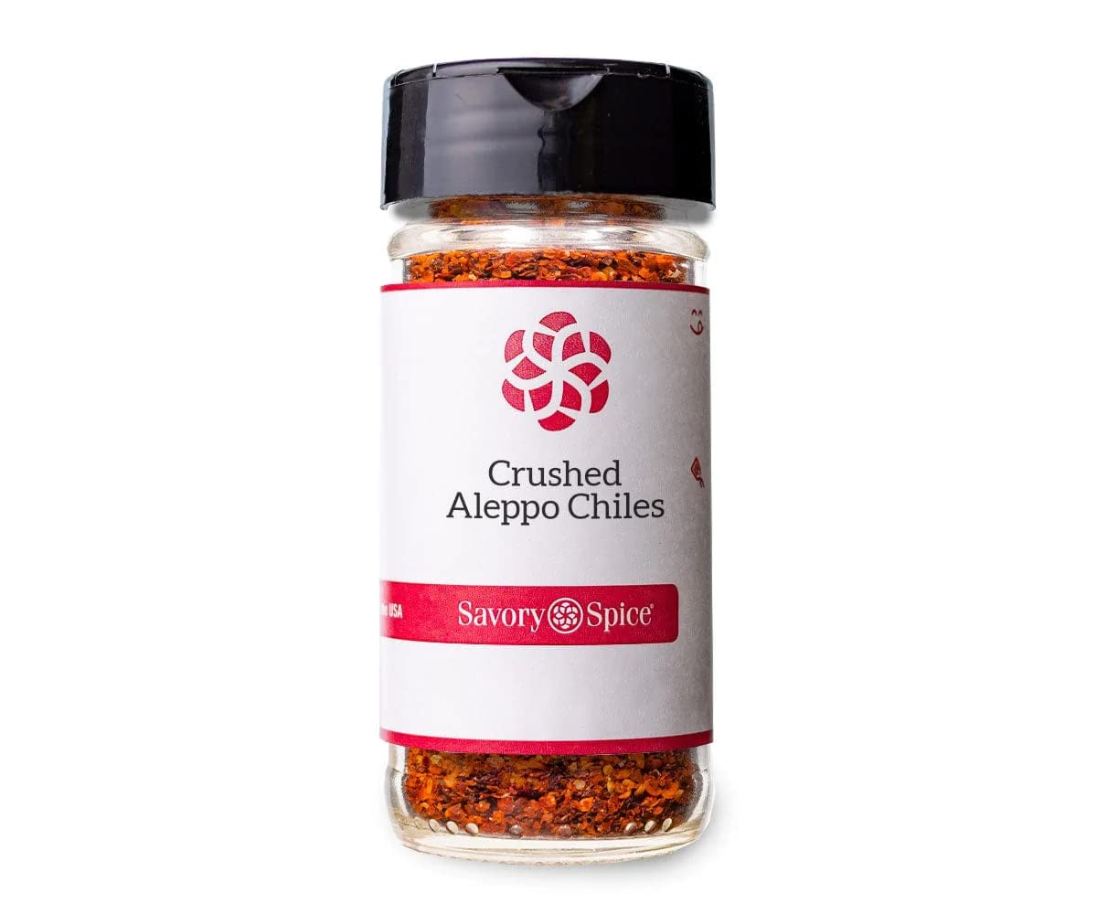 Premium Aleppo Pepper Flakes - Savory Middle Eastern Halaby Chili Spice | Moderately Hot Crushed Red Pepper Seasoning (3.4oz/1 Cup) - Perfect for Pizza, Pasta, Grilled Meats & Mediterranean Dishes