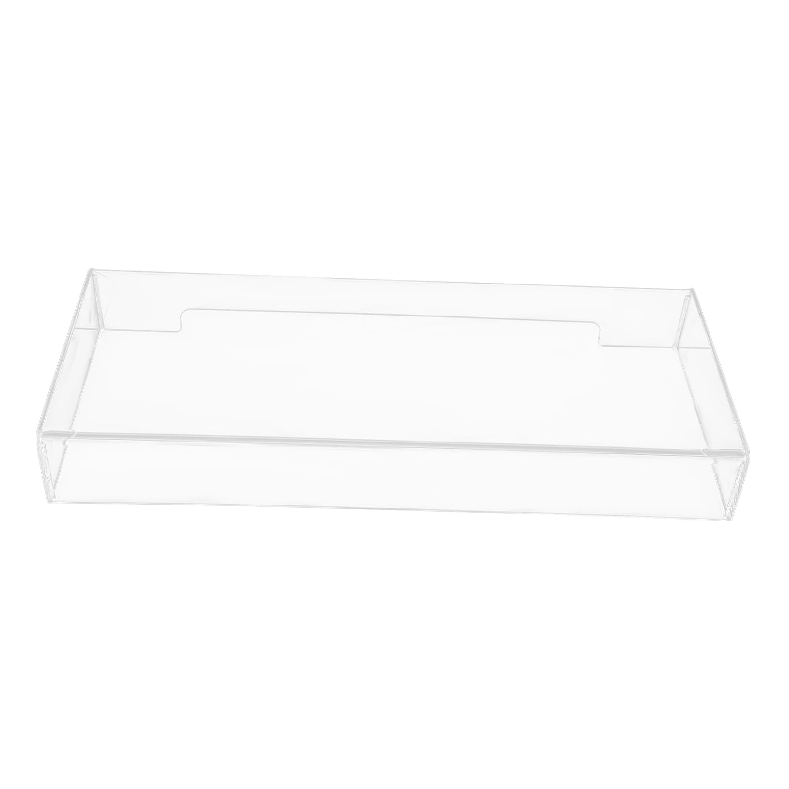 Clear Acrylic Monitor Stand Riser with Keyboard Cover Protector - 490x203x60mm Anti-Cat Desktop Organizer for Home & Office Workspace - Perfect for Ergonomic Computer Setup and Pet-Friendly Workspaces
