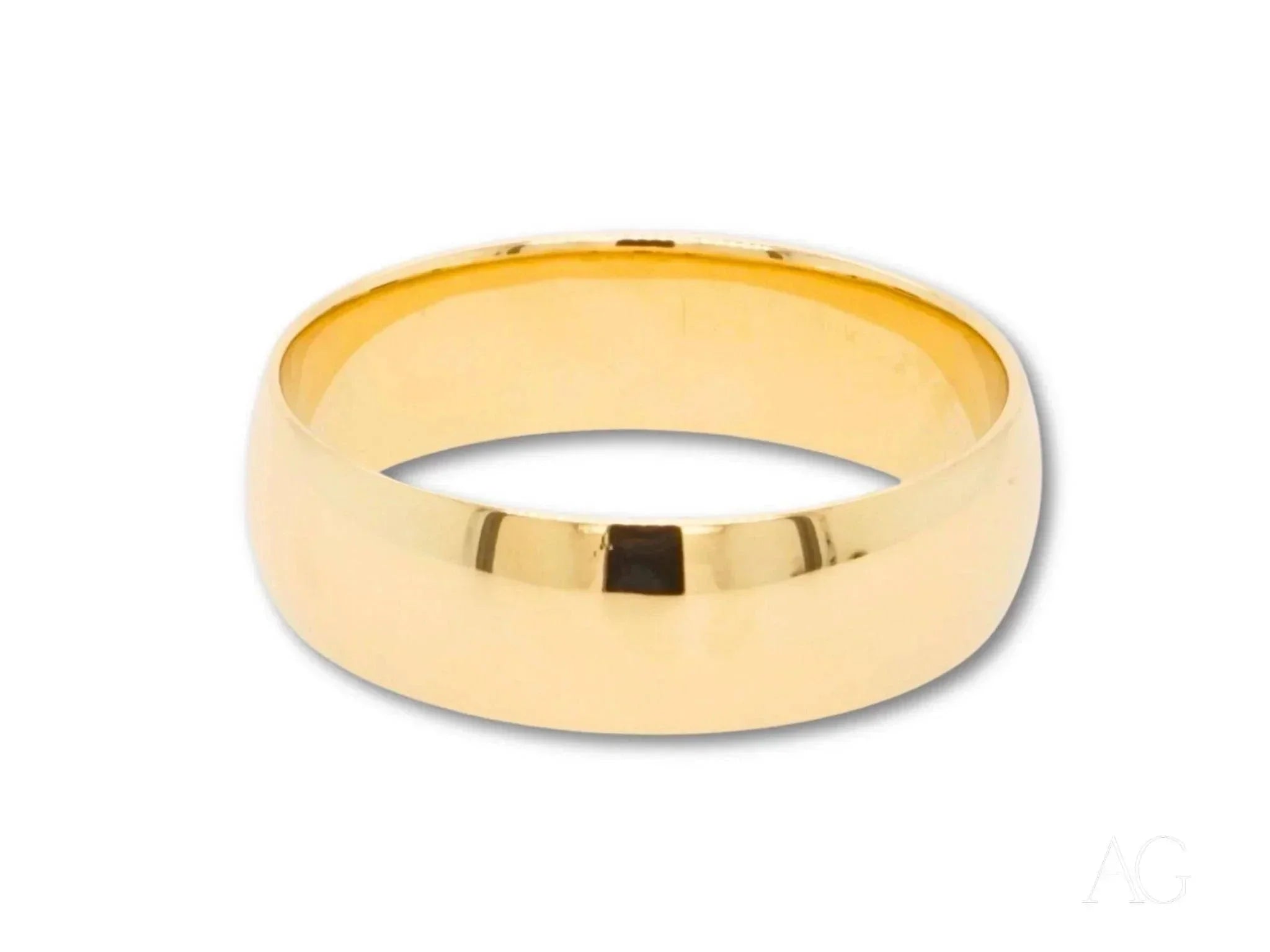 18k Gold Wedding Band for Women - Classic Eternal Love Ring - Perfect for Engagement, Anniversary & Bridal Jewelry Gifts