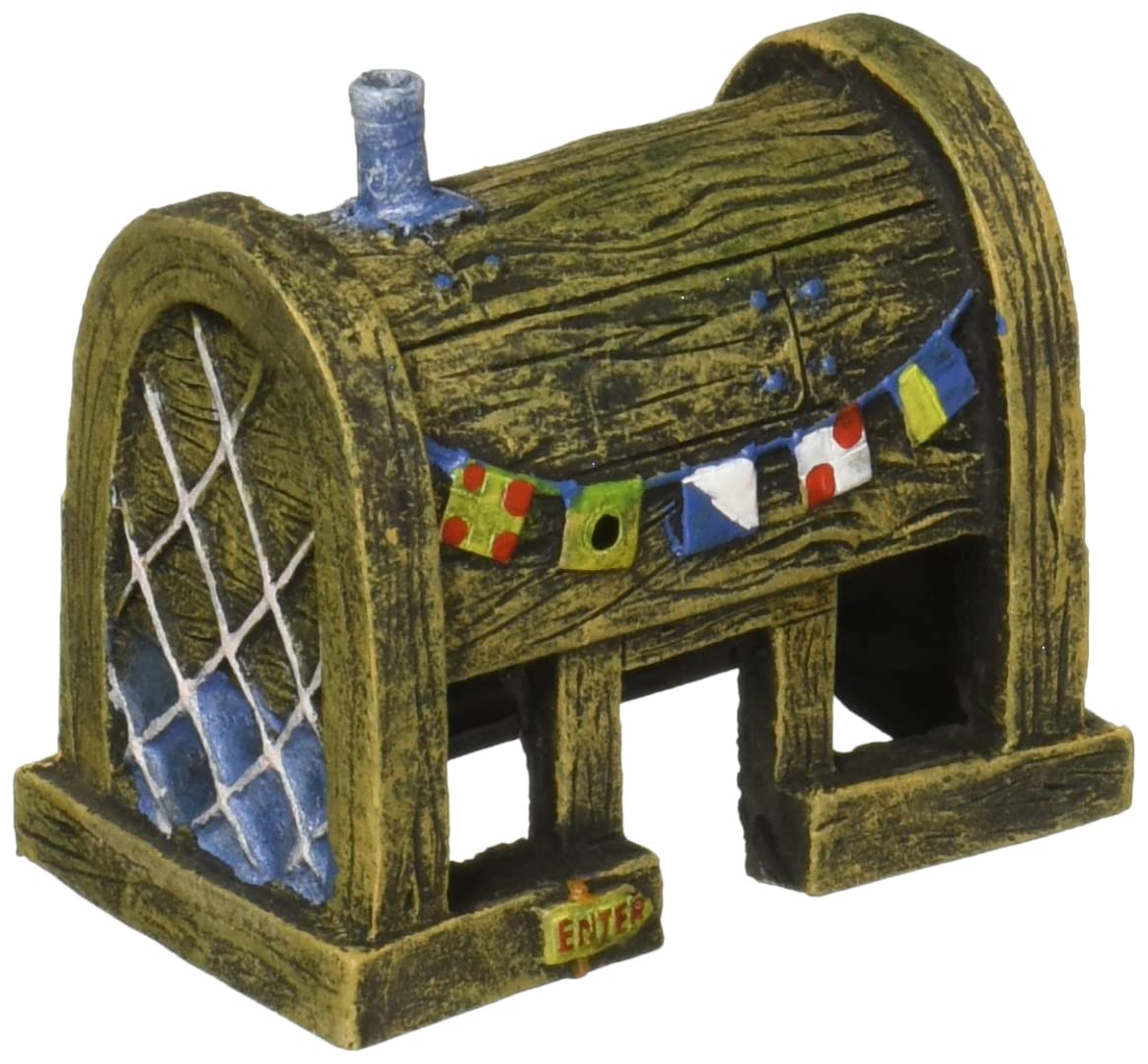 Penn Plax Spongebob Krusty Krab Aquarium Ornament - Fun SpongeBob Decor for Fish Tanks - Perfect for Home, Office & Kids' Rooms