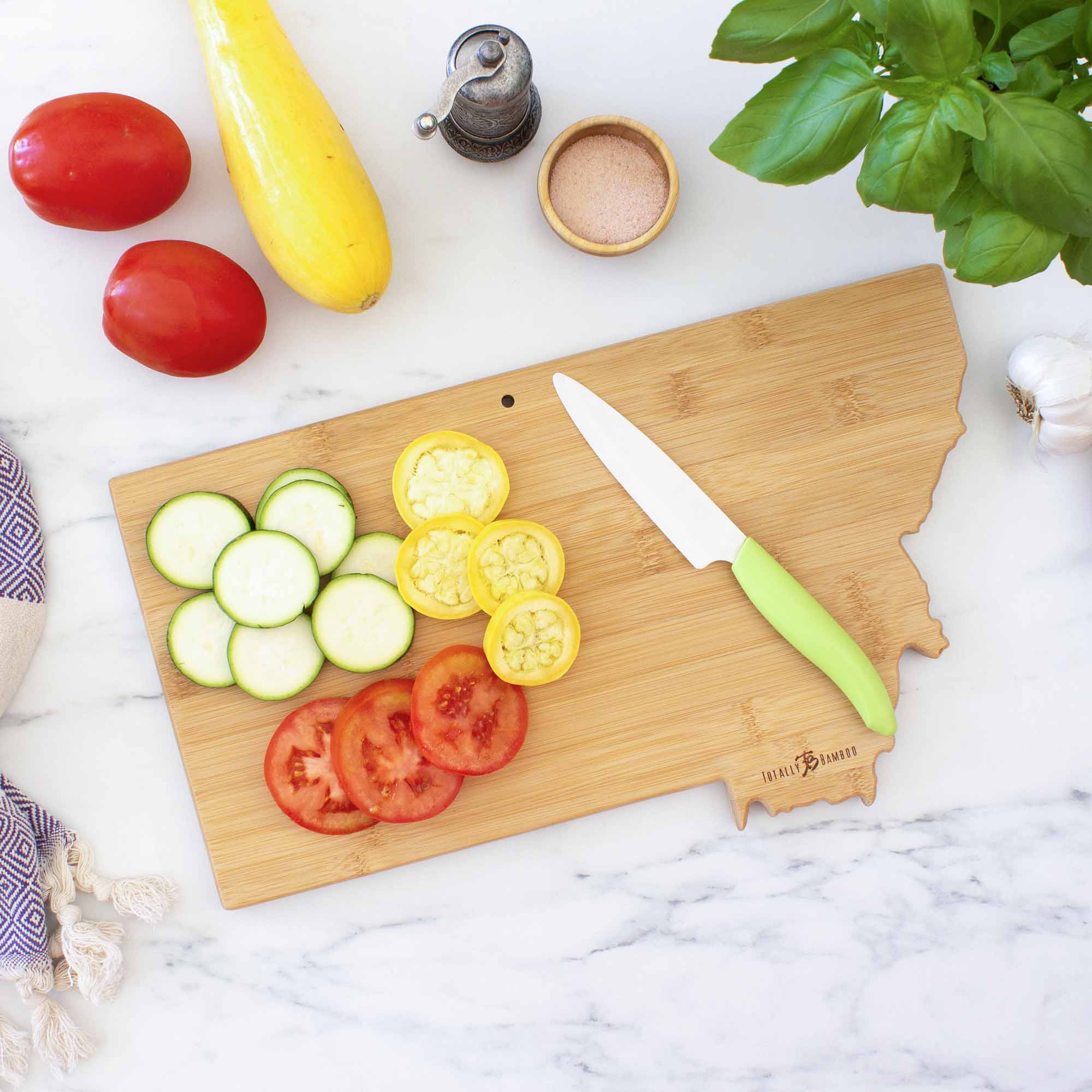 Premium Montana-Themed Wooden Cutting Board - 16 x 9.5 Inches - Perfect for Kitchen Prep, Charcuterie Boards & Home Decor