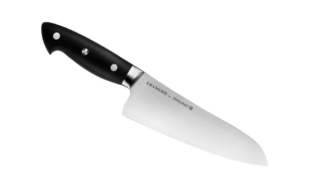 Premium ZWILLING J.A. Henckels Kramer 7-Inch Santoku Knife - High Carbon Stainless Steel Blade, Ergonomic Handle - Perfect for Slicing, Dicing & Mincing Vegetables, Meat & Fish - Free Shipping USA