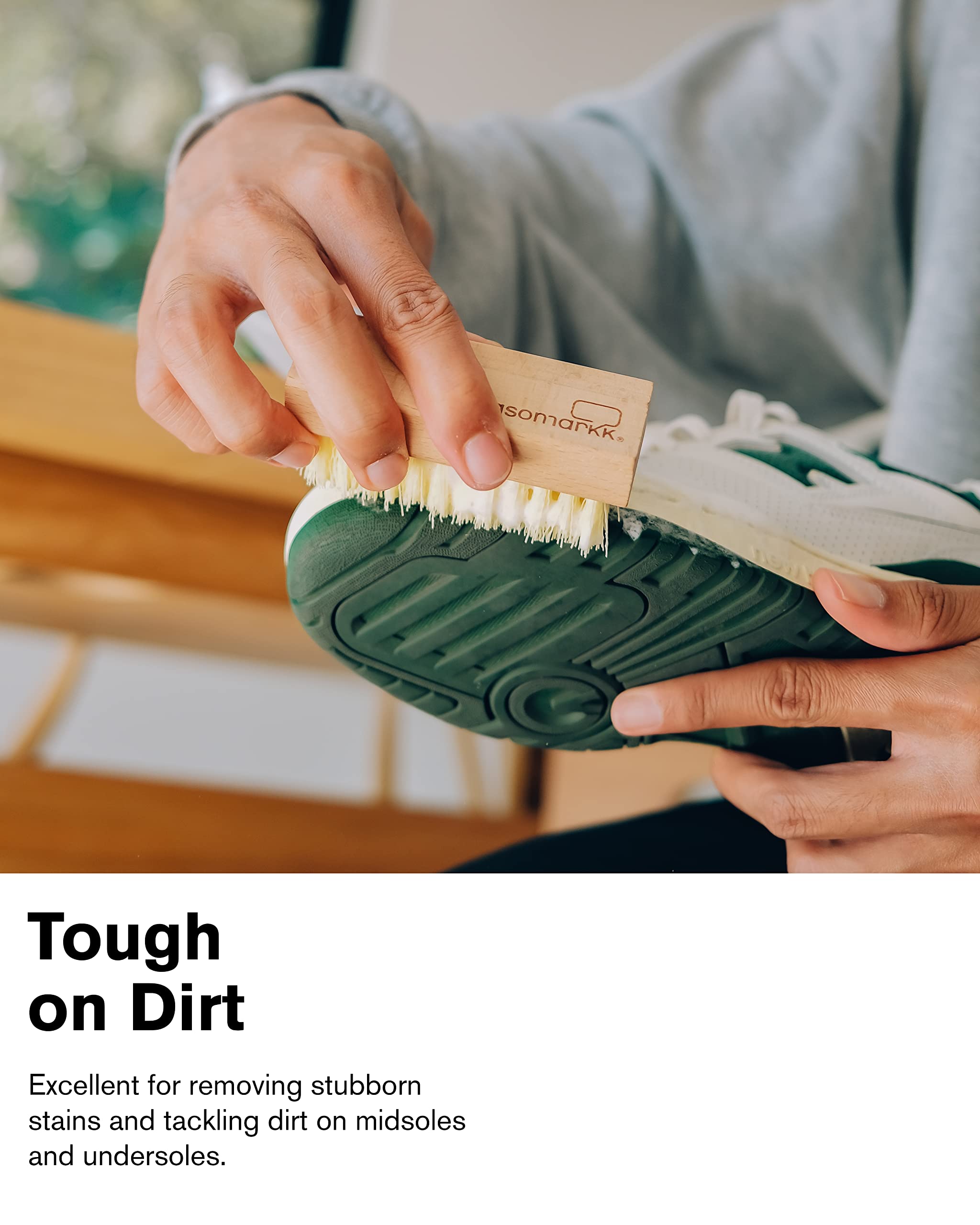 Jason Markk Premium Shoe & Sneaker Cleaner Kit - Gentle Cleaning & Conditioning for All Footwear - Perfect for Sneakers, Boots & Leather Shoes Care