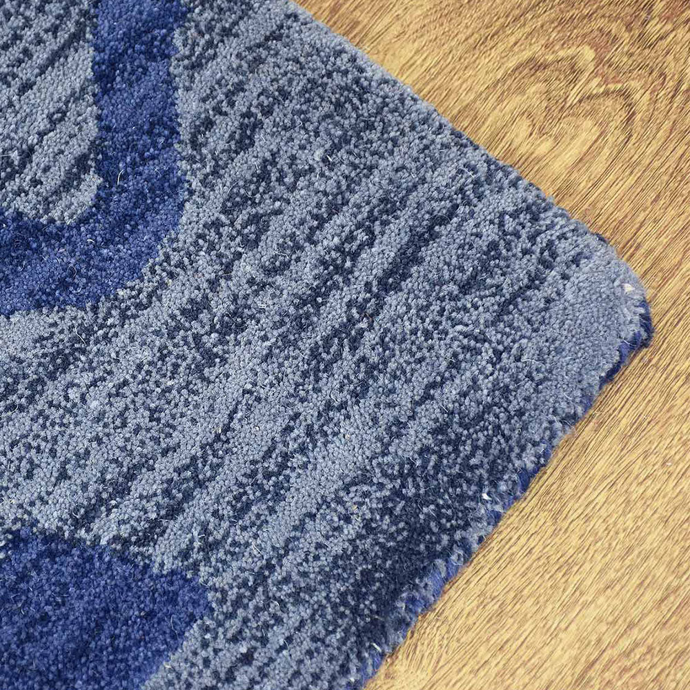 Hand Tufted Wool Area Rug - Soft & Durable Non-Slip Living Room Carpet - Perfect for Bedroom, Nursery, or Office Decor