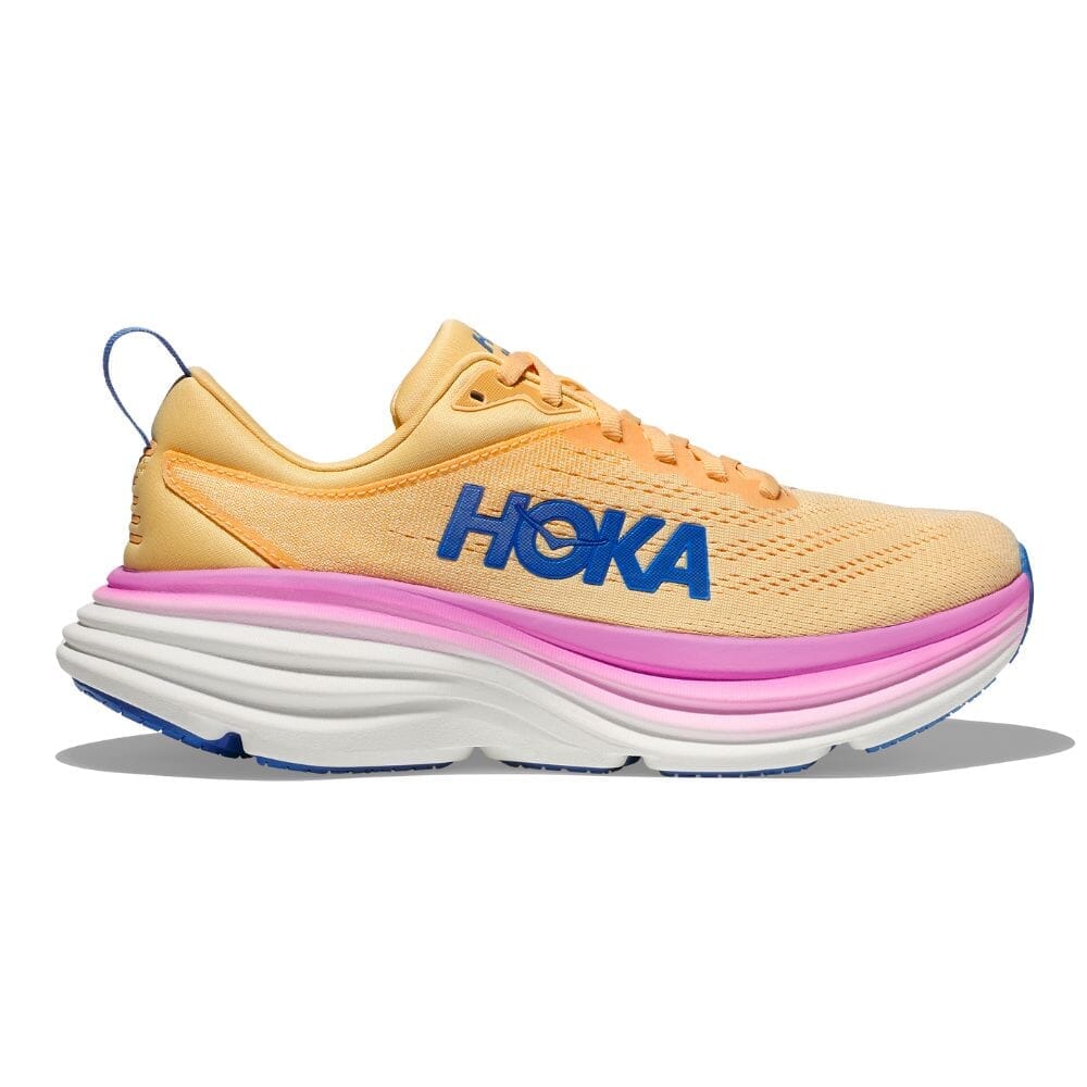 Hoka Women's Bondi 8 Running Shoes - Lightweight Cushioned Sneakers for Road Running, Walking & Gym Workouts | Perfect for Marathon Training, Jogging & Everyday Comfort