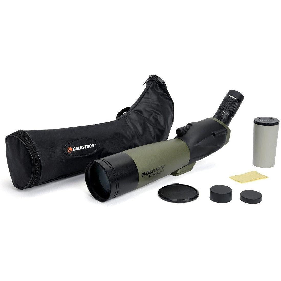 Celestron Ultima 80 20-60x80mm Spotting Scope - High Power Zoom for Bird Watching, Hunting & Outdoor Adventures
