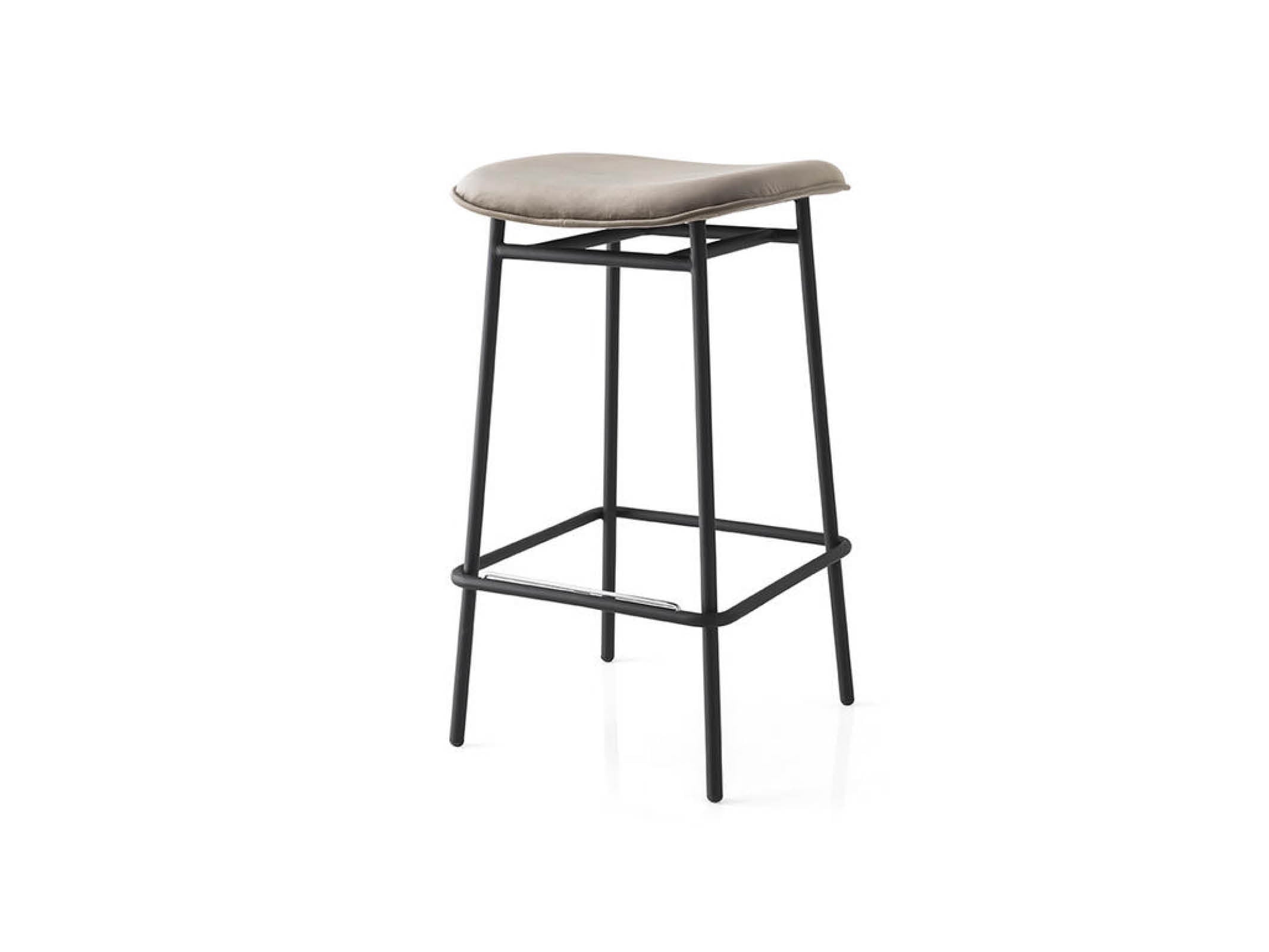Vintage 1950s Style Backless Bar Stool - Retro Diner Stool for Kitchen, Breakfast Nook & Home Decor - Perfect for Retro-Themed Restaurants & Vintage Home Decor