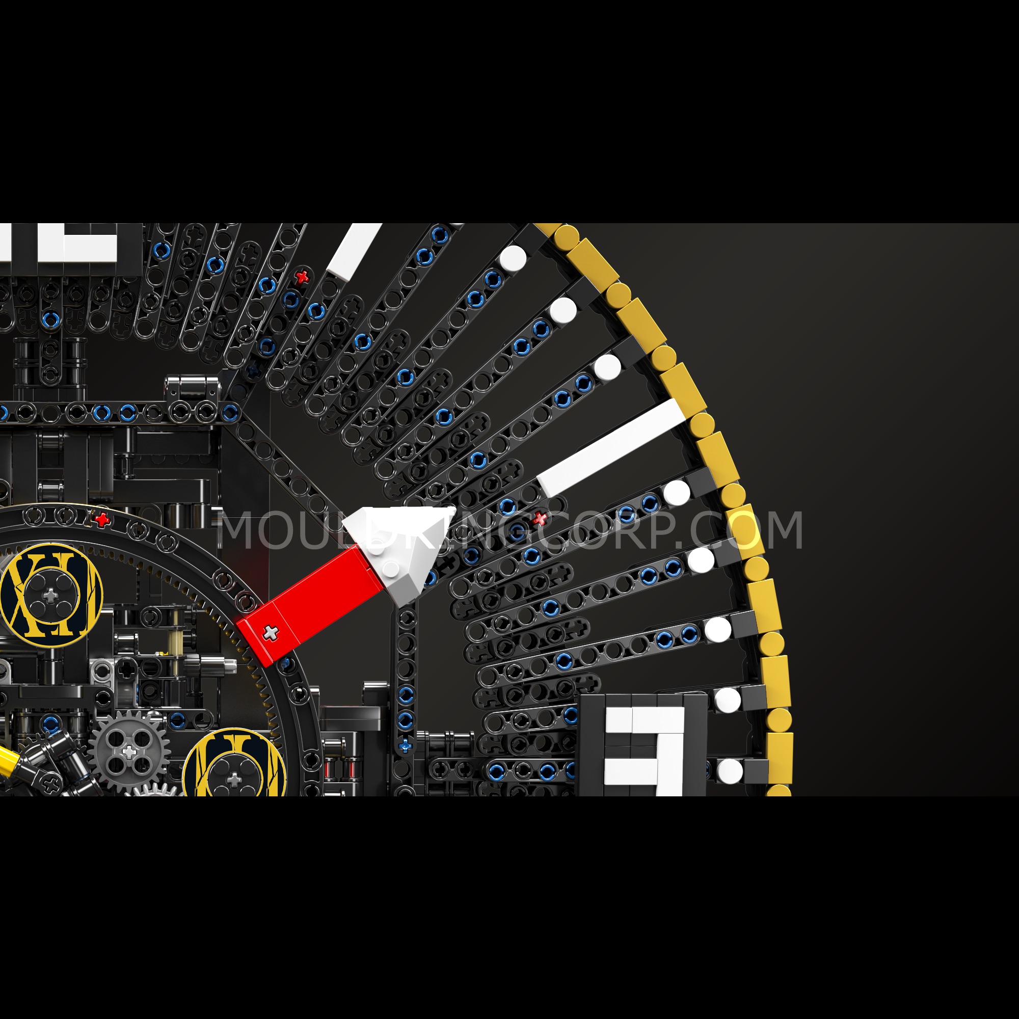 Mould King 10160 Motorized Mechanical Gear Clock Building Kit - 3,675 Piece STEM Educational Model for Adults & Teens | Perfect for Home Office Decor, Engineering Hobbyists & DIY Enthusiasts