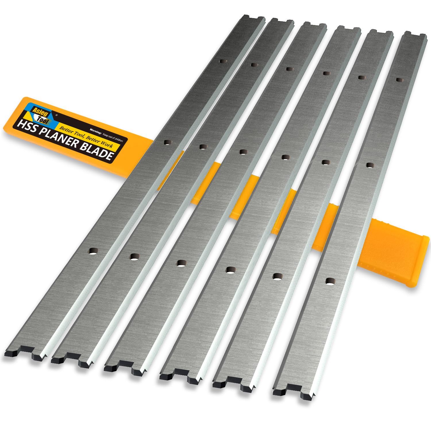 13-3/8 Inch HSS Planer Knives Replacement Blades for Ridgid Planer R4330 R4331 TP1300LS - AC20502 6PCS Set - Perfect for Woodworking Projects & Professional Use