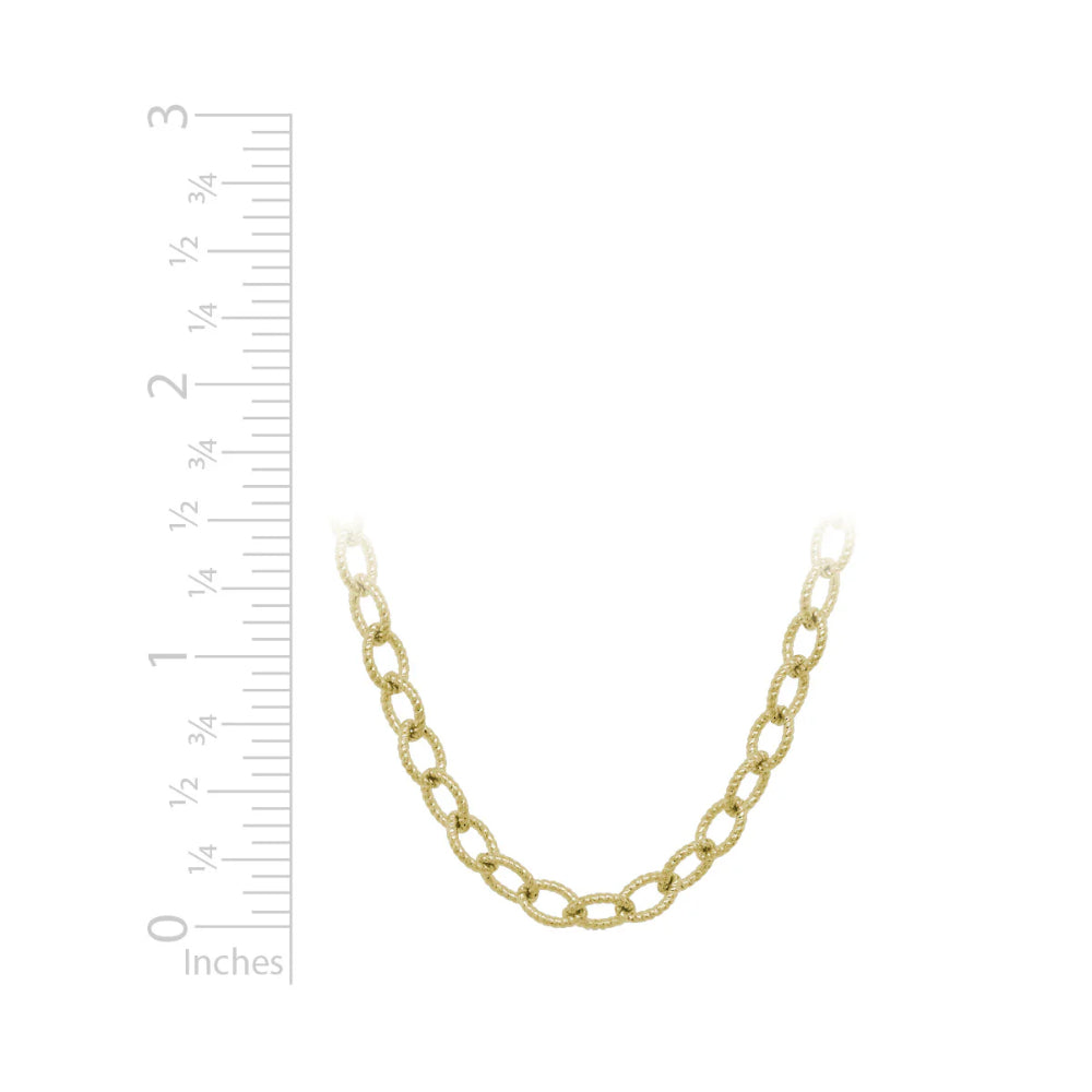 14K Gold Twist Chain Necklace for Women - 18 Inch Dainty Layering Necklace, Elegant Jewelry Gift for Her - Perfect for Everyday Wear, Date Nights & Special Occasions