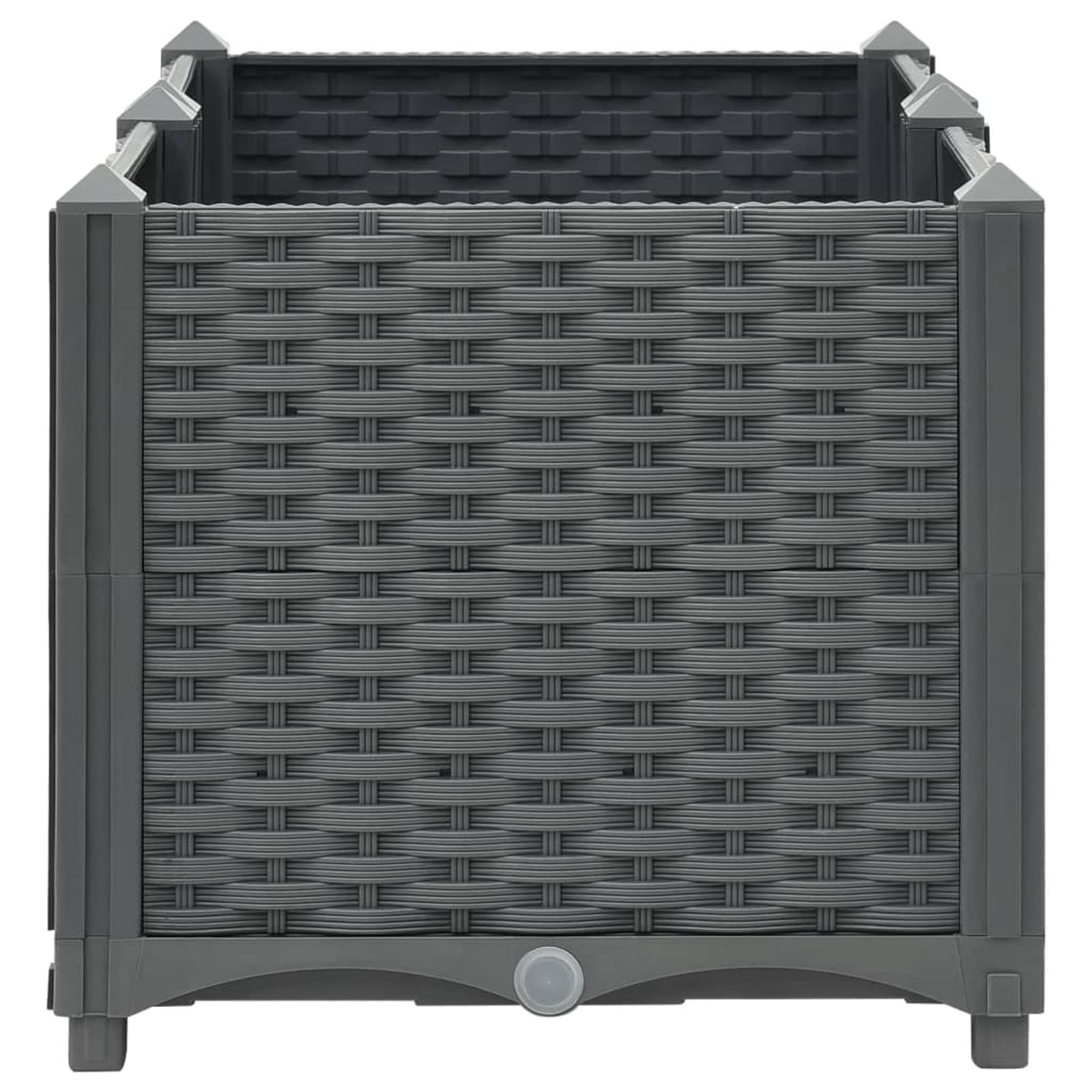 Galvanized Metal Raised Garden Bed Planter - 31.5