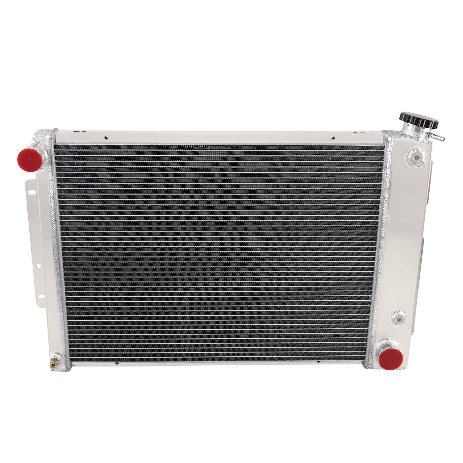 4 Row Aluminum Radiator Shroud Fan Kit for 1967-1969 Chevy Camaro & Pontiac Firebird 5.7L V8 - Direct Replacement Cooling System Upgrade - Perfect for Classic Car Restoration & Hot Rod Performance