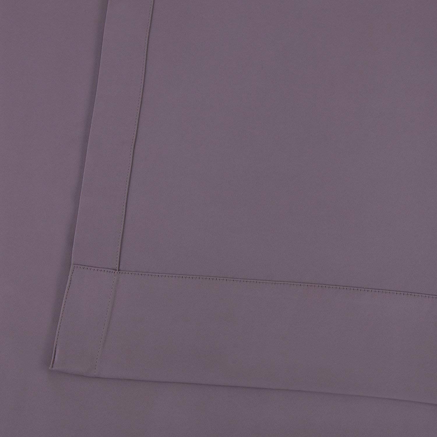 HPD Half Price Drapes Grommet Blackout Curtains 50x96 Inches - 1 Panel, Purple Rain (BOCH-201609-96-GR) for Bedroom, Living Room & Home Theater - Noise Reducing & Energy Efficient Window Treatments
