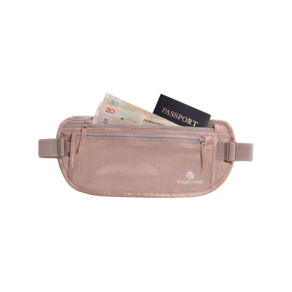 Eagle Creek Silk Undercover Money Belt - Secure & Comfortable Travel Wallet for Men & Women (Rose) | Perfect for International Travel, Hiking & Daily Commute
