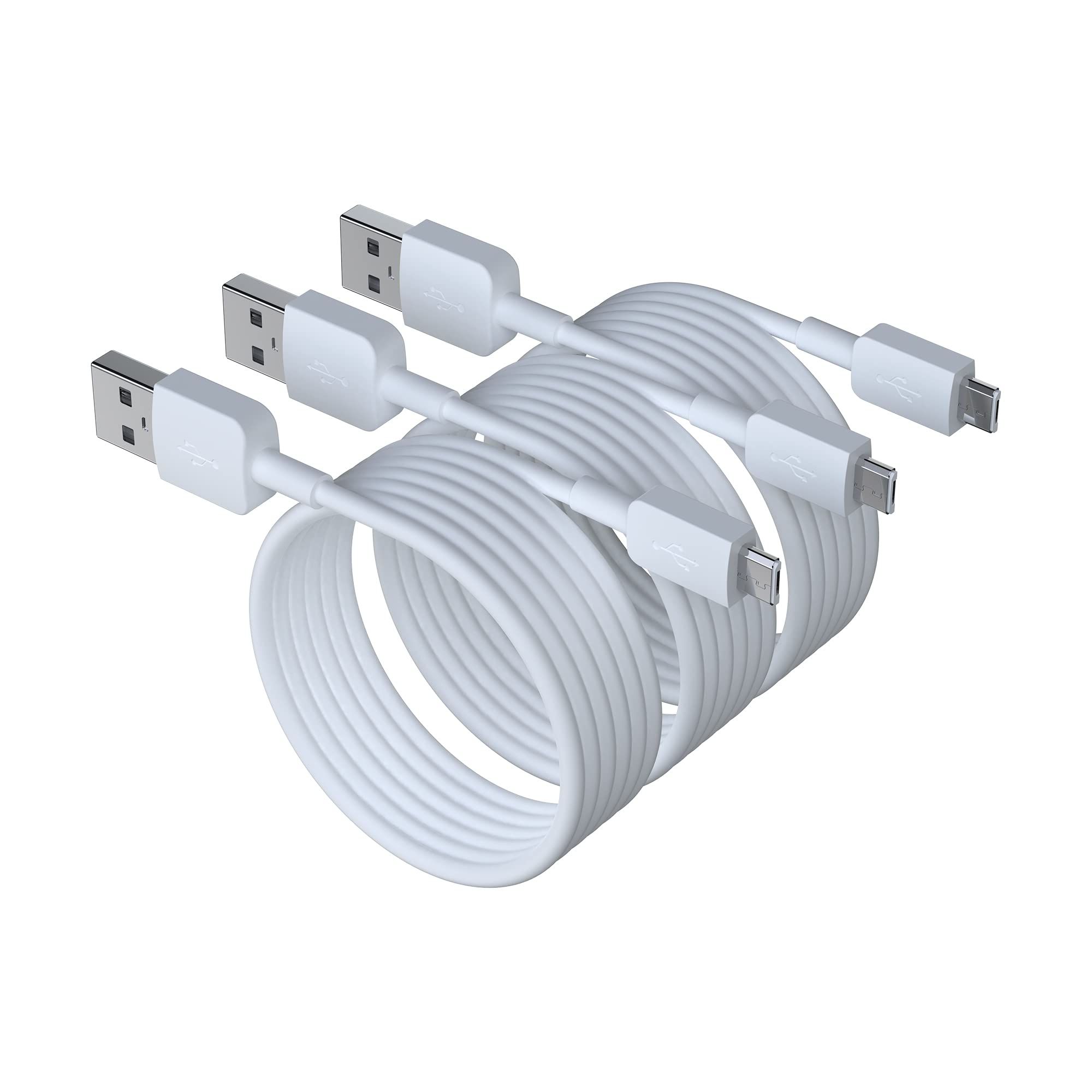 Fast Charging Micro USB Cable 3.3FT 3-Pack - USB 2.0 Android Charger Cord for Samsung Galaxy S7/S6 & More - Perfect for Home, Office, and Travel Charging
