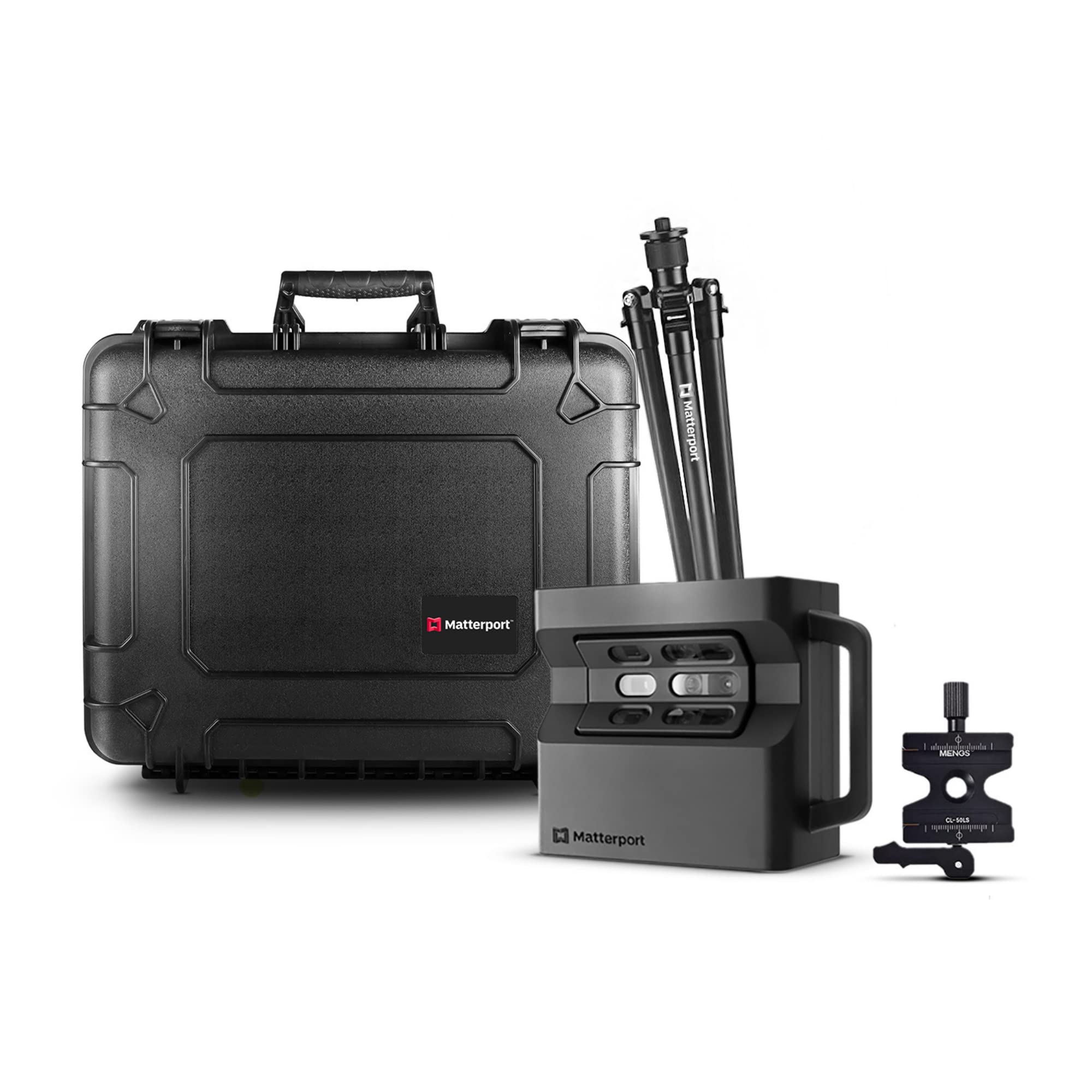 Matterport Pro2 Camera Travel Case Bundle - High Precision 3D Scanner for 360 Virtual Tours, 4K Photography & Digital Surveys - Includes Pro2 Camera, Tripod, Clamp & 20