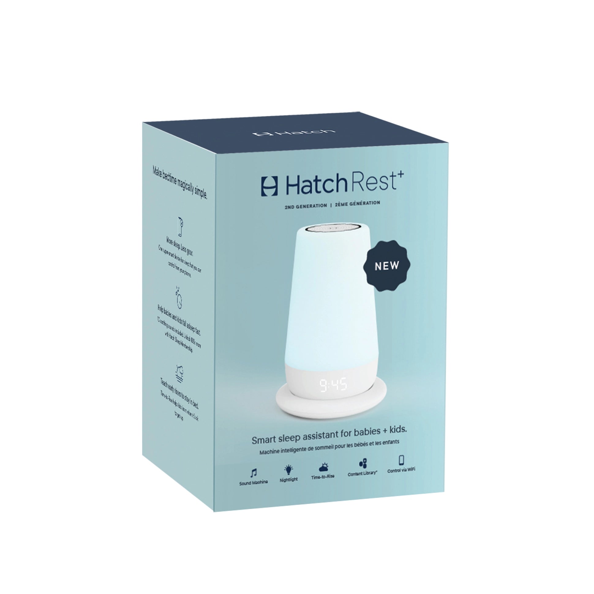Hatch Rest+ 2nd Gen Smart Night Light & Sound Machine with Rechargeable Battery - Perfect for Baby Nursery, Kids Room & Sleep Training