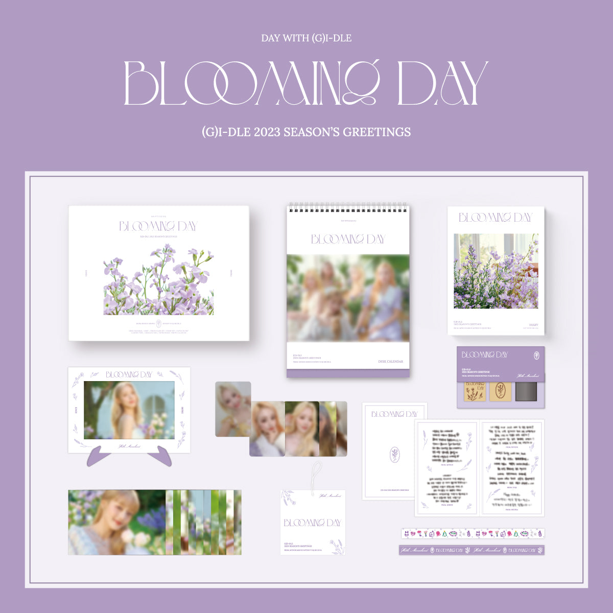 (G)I-DLE 2023 Season's Greetings 'Blooming Day' Official K-Pop Merchandise - Perfect for Fans & Collectors | Birthday Gifts, K-Pop Decor, Fan Meetings