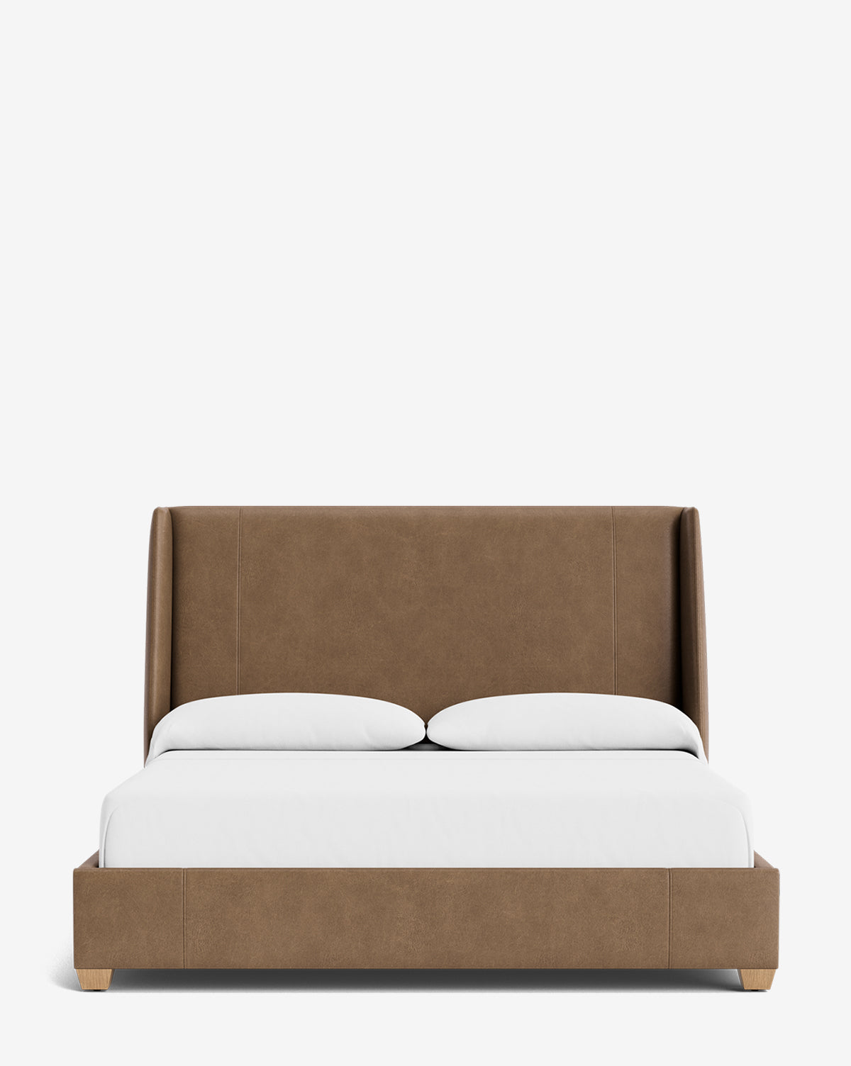 Walt Bed Tall Headboard - Queen Size Upholstered Bed Frame with Adjustable Height - Perfect for Modern Bedroom Decor & Small Spaces
