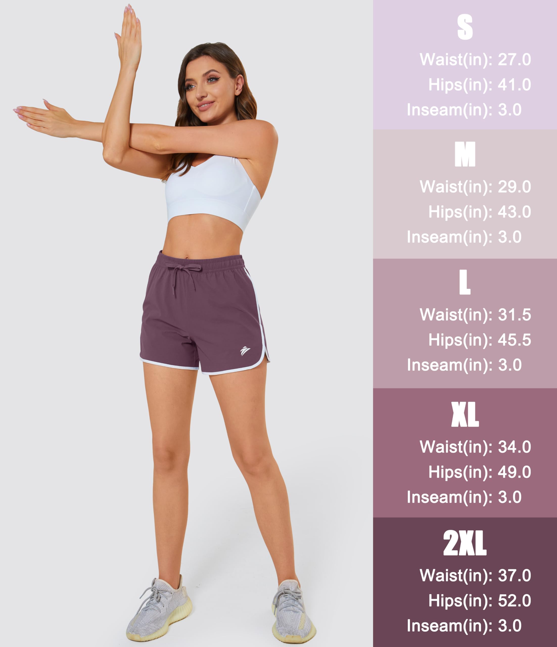 MAGCOMSEN Women's Workout Shorts 3.5