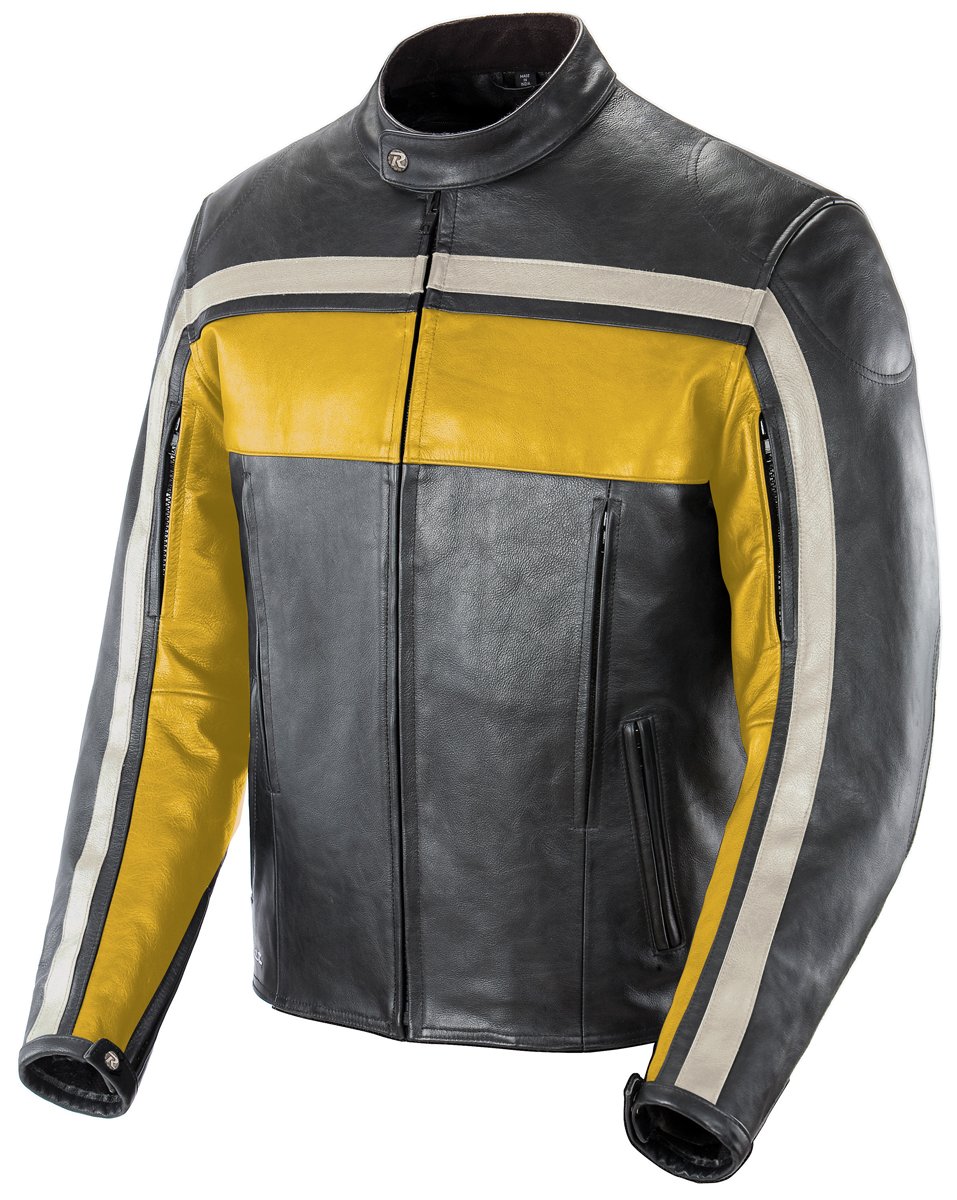 Joe Rocket Old School Men's Leather Motorcycle Jacket - Premium Biker Jacket for Cruiser & Harley Riders - Vintage Style Motorcycle Gear for Riding & Outdoor Adventures