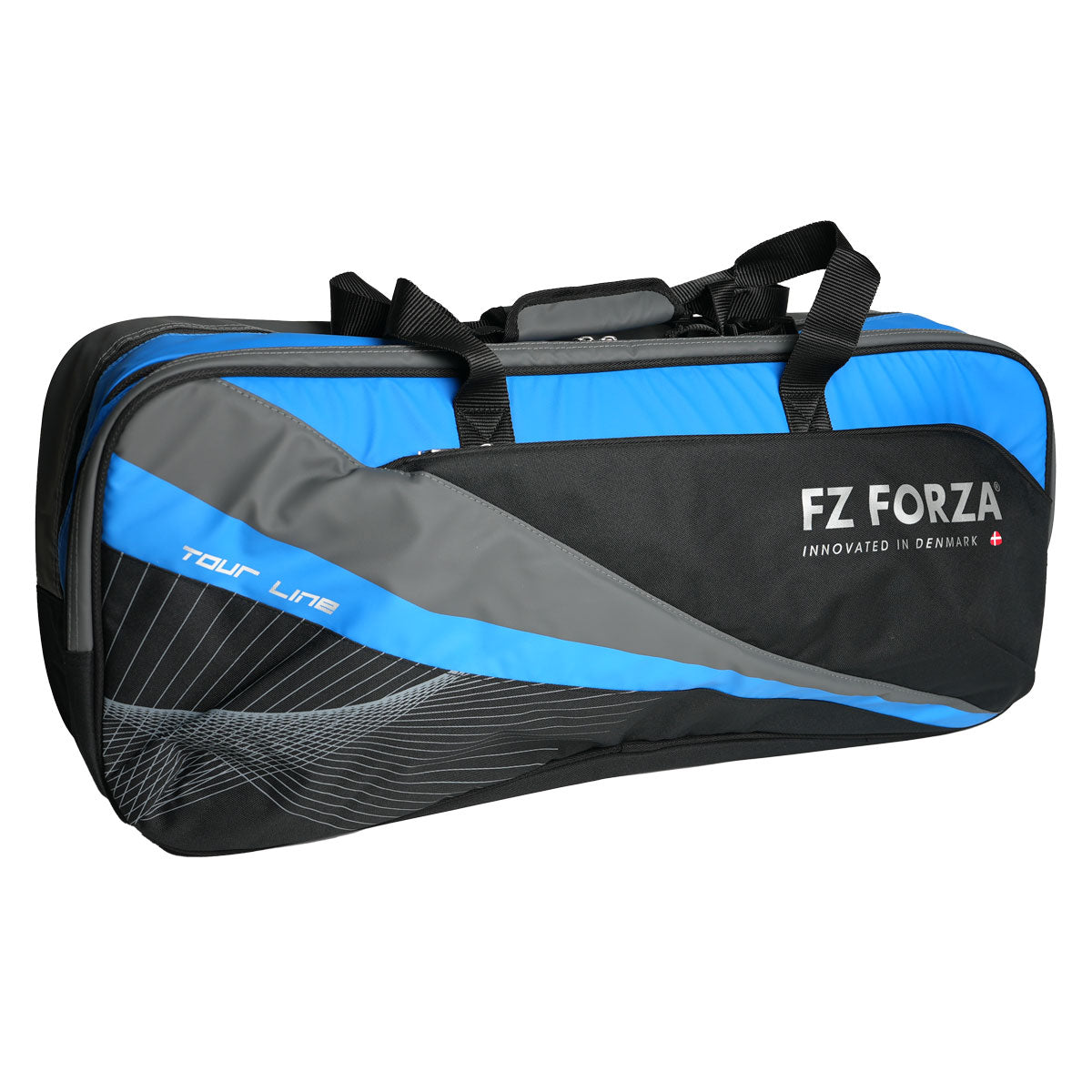 Forza Tour Line Square Racquet Bag - Premium Tennis Equipment for Players | Electric Blue | Perfect for Tennis Matches, Training & Travel Storage