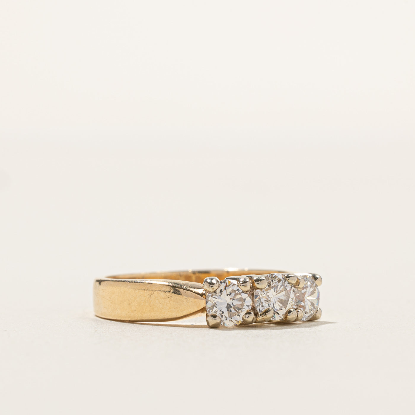 0.80ctw Three Stone Diamond Ring for Women - Size 6.5 | Elegant Engagement, Wedding, Anniversary Jewelry Gift | Perfect for Proposals, Bridal Sets & Special Occasions