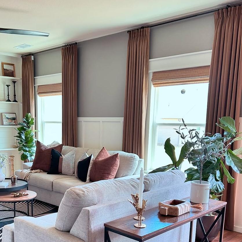 Luxury Blackout Curtains - Velvet Thermal Insulated Drapes for Bedroom & Living Room | Noise Reducing, Room Darkening, Energy Efficient Window Treatment (Beige, Pleated Design) - Perfect for Home Theater, Nursery & Light Sleepers