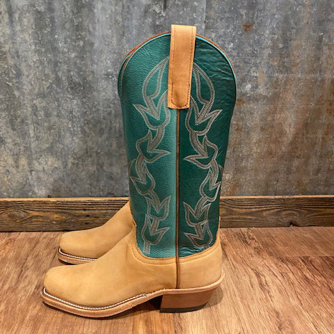 Anderson Bean Lottie Cognac Western Boots for Women - Genuine Leather Cowgirl Boots with Comfortable Fit - Perfect for Country Dancing, Rodeos & Western Fashion