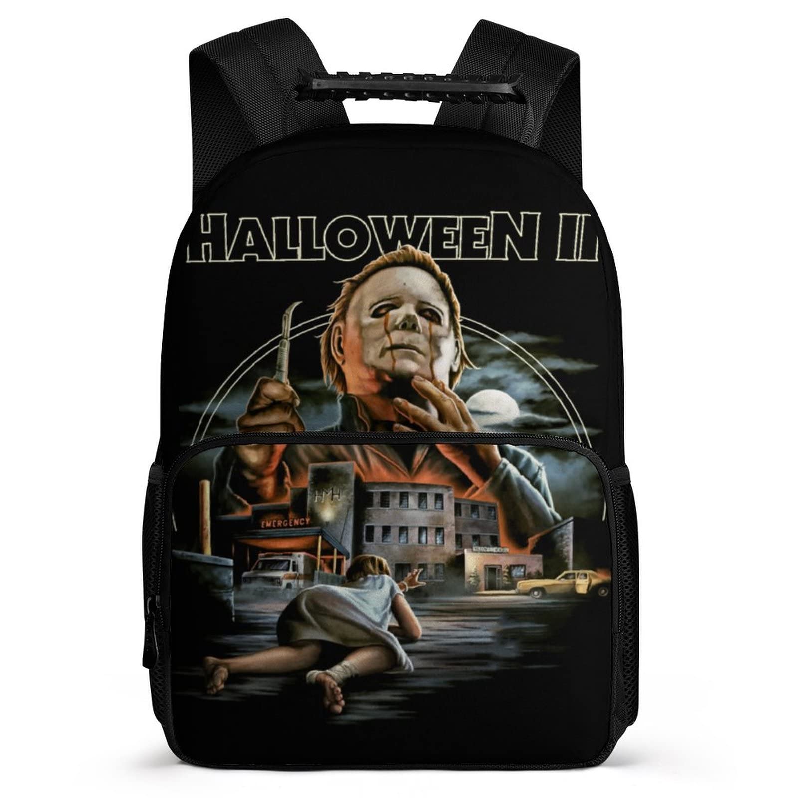 **Halloween Horror Movies Backpack for Boys & Girls - Durable Waterproof Laptop Bookbag (40x28x16cm) - Perfect for School, Travel & Cosplay**