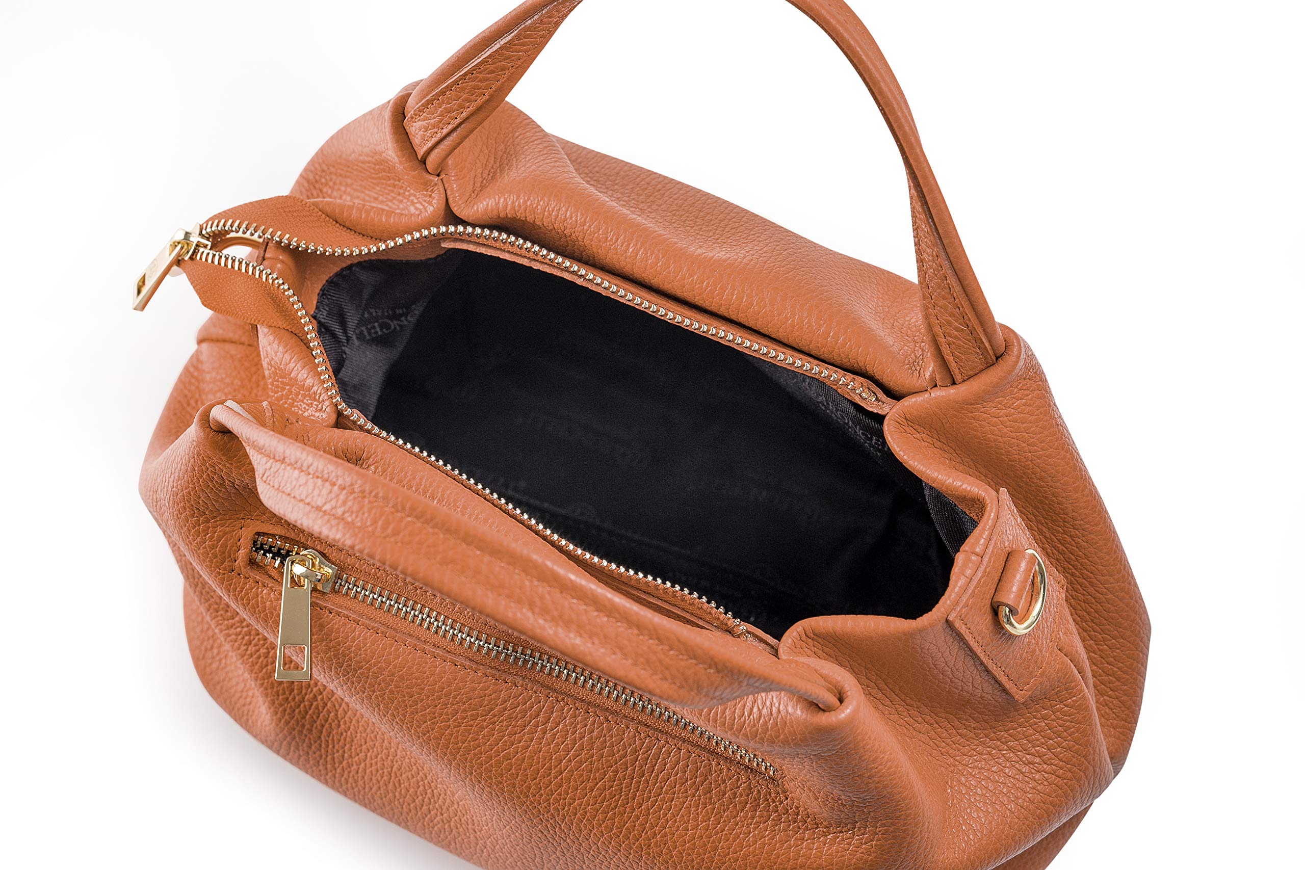 Baroncelli Genuine Italian Leather Purse for Women - Soft Medium Shoulder Crossbody Bag Handmade in Italy | Perfect for Work, Travel & Everyday Use