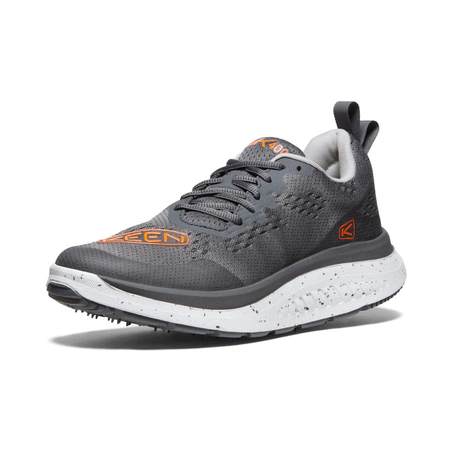 Keen WK400 Grey Men's Hiking Shoes - Lightweight & Waterproof Outdoor Boots for Trail Running, Camping & Adventure Travel