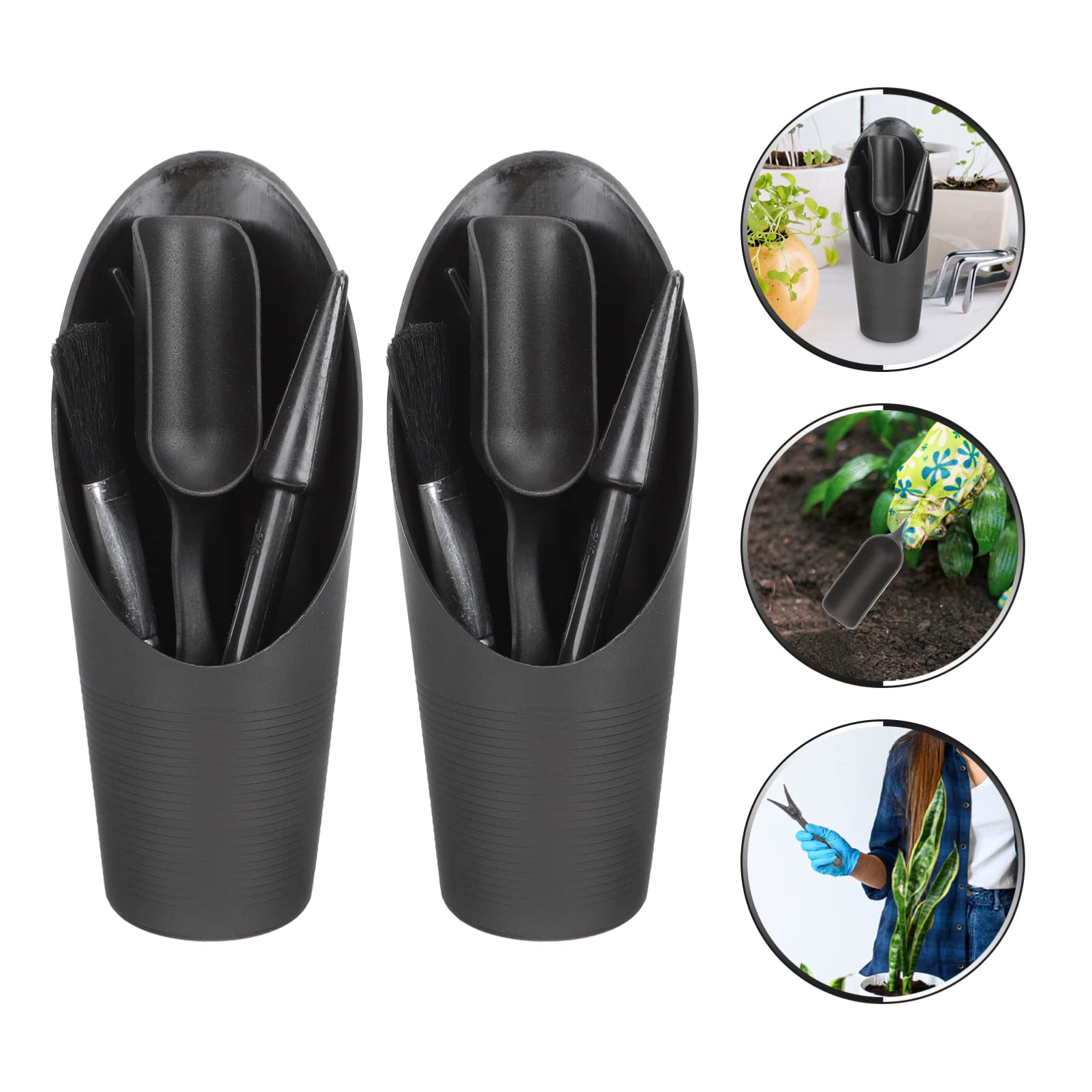 2 Sets Mini Garden Tool Kit for Succulents - Transplanting Tools with Seeder, Risers, Soil Spoons & Buckets - Perfect for Indoor/Outdoor Planting, Gardening Gifts & DIY Miniature Gardens