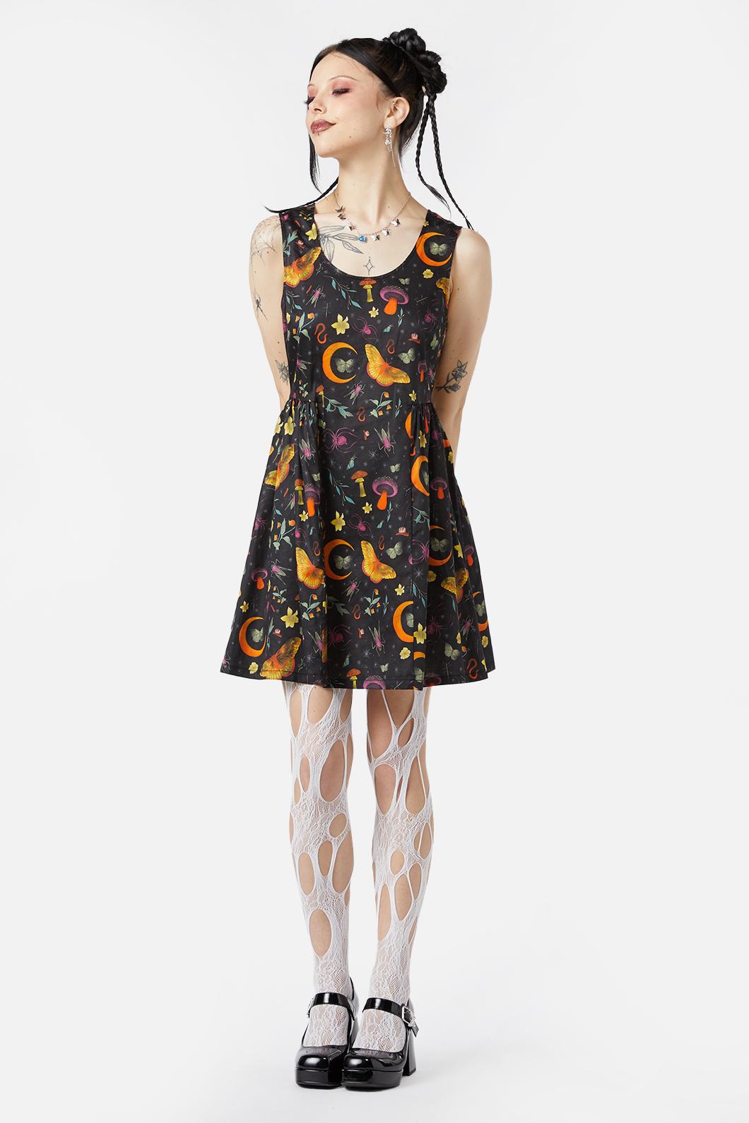 Elegant Floral Garden Party Dress for Women - Perfect for Outdoor Weddings, Tea Parties & Summer Events