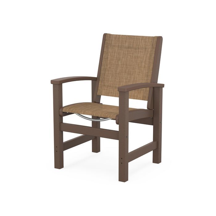 POLYWOOD Coastal Dining Chair - Weather-Resistant Outdoor Furniture, All-Weather Adirondack Chair for Patio, Deck, Garden & Poolside - Perfect for Backyard, Beach House & Waterfront Dining