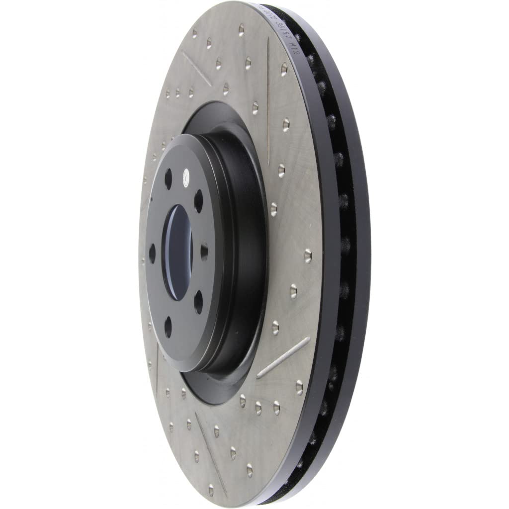 StopTech Slotted & Drilled Sport Brake Rotors for Audi A7 Quattro 2012-2018 | High-Performance Braking | Perfect for Track Days & Street Driving | 127.33138L