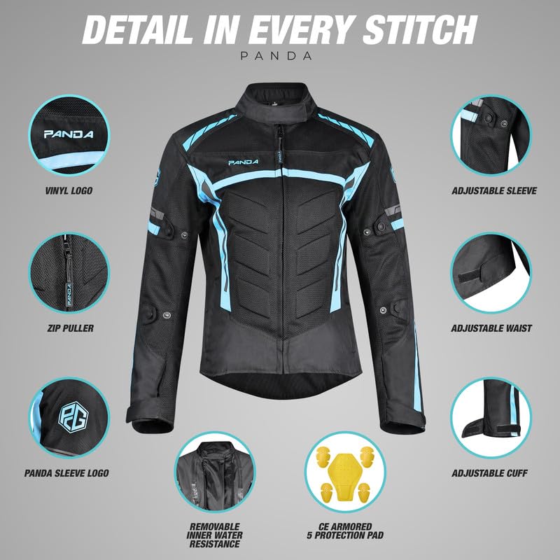 Women's Waterproof Motorcycle Jacket with CE Armor - All Season Dual Sport & Touring Jacket for Female Riders - Perfect for Enduro, Commuting & Adventure Riding
