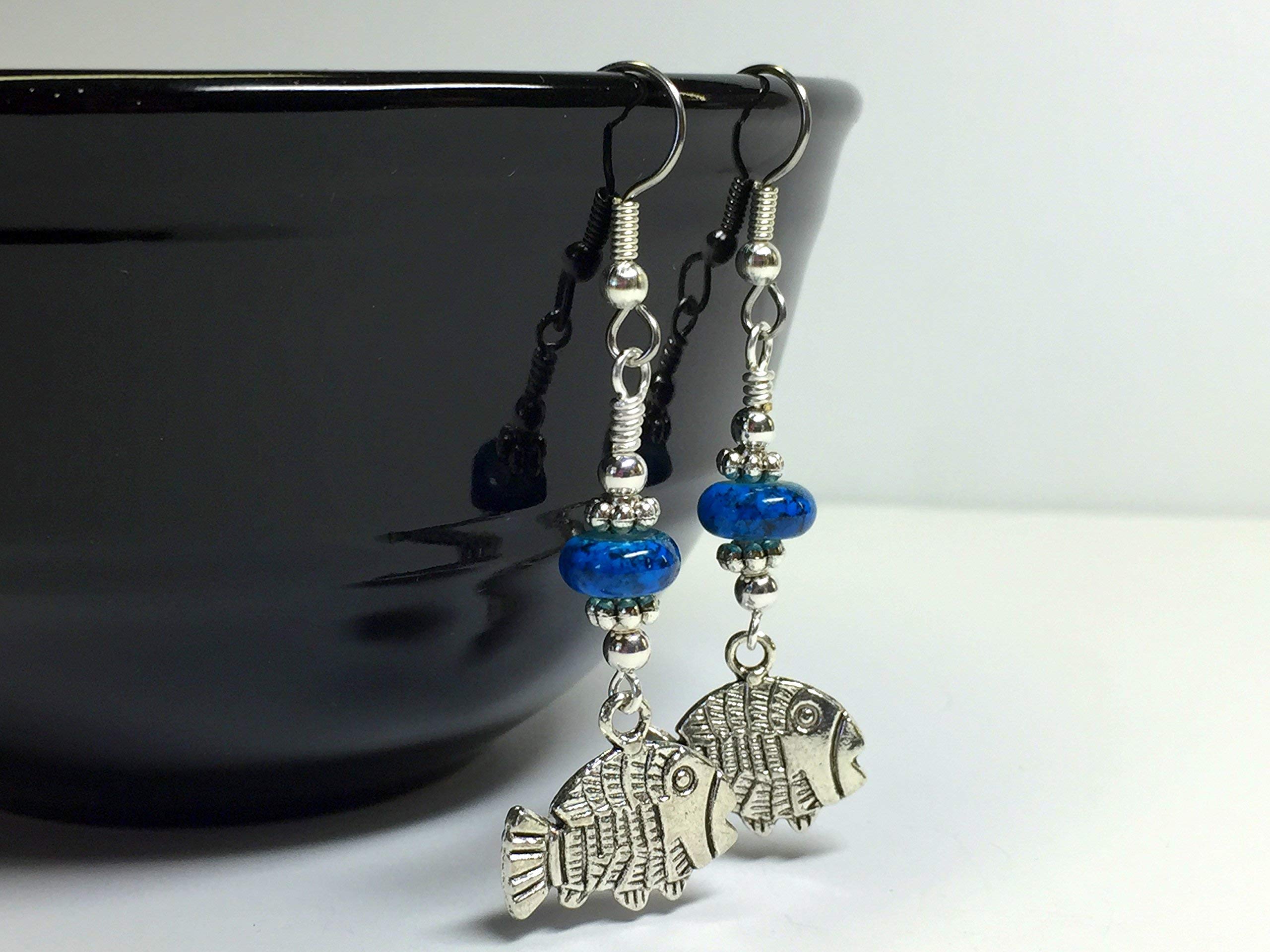 Handmade Tropical Fish Beaded Earrings for Women | Boho Beach Jewelry | Perfect for Summer Vacations, Beach Parties & Boho Fashion
